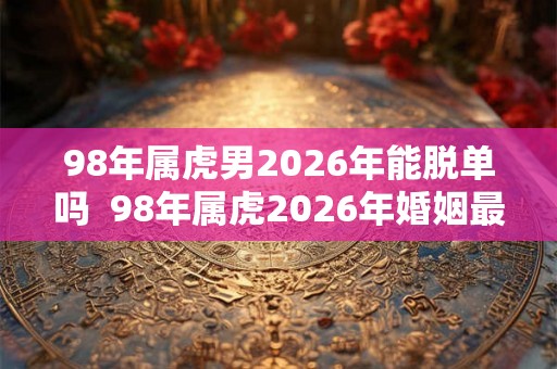 98年属虎男2026年能脱单吗  98年属虎2026年婚姻最终归宿