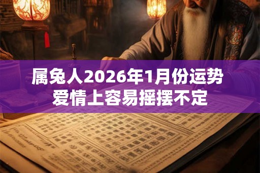 属兔人2026年1月份运势 爱情上容易摇摆不定