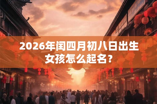2026年闰四月初八日出生女孩怎么起名？
