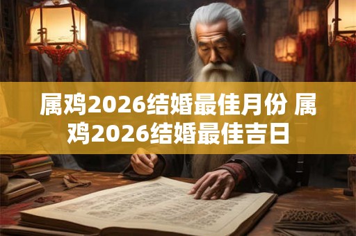 属鸡2026结婚最佳月份 属鸡2026结婚最佳吉日