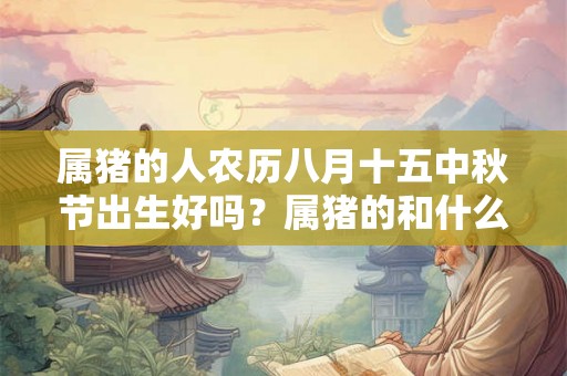 属猪的人农历八月十五中秋节出生好吗？属猪的和什么属相最配？