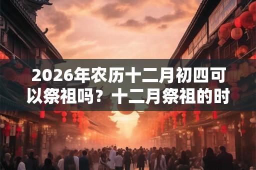 2026年农历十二月初四可以祭祖吗?十二月祭祖的时间推荐 2026年农历十二月初四可以祭祖吗?十二月祭祖的时间推荐