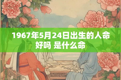 1967年5月24日出生的人命好吗 是什么命