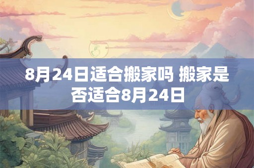 8月24日适合搬家吗 搬家是否适合8月24日