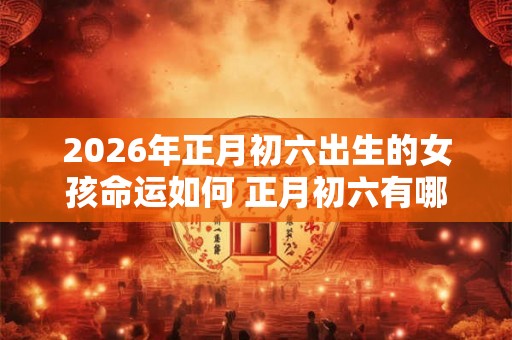 2026年正月初六出生的女孩命运如何 正月初六有哪些讲究嘛