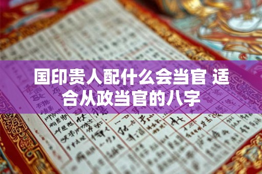 国印贵人配什么会当官 适合从政当官的八字