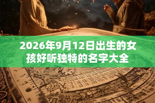 2026年9月12日出生的女孩好听独特的名字大全 2026年9月12日出生的女孩好听独特的名字大全