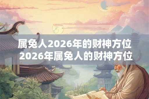 属兔人2026年的财神方位 2026年属兔人的财神方位在哪