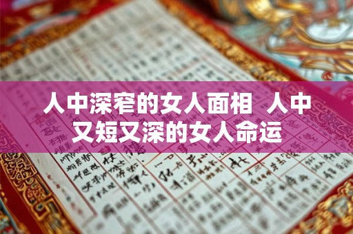 人中深窄的女人面相  人中又短又深的女人命运