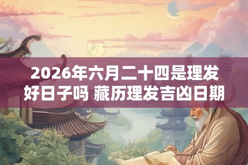 2026年六月二十四是理发好日子吗 藏历理发吉凶日期