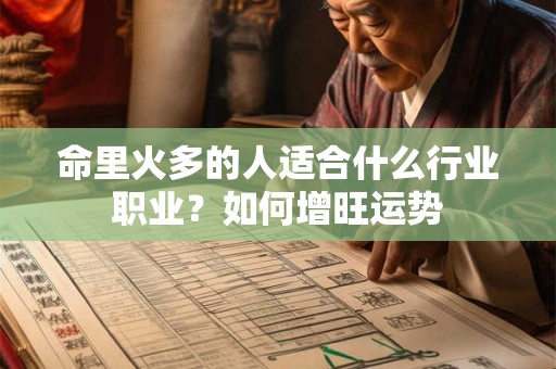 命里火多的人适合什么行业职业？如何增旺运势
