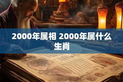 2000年属相 2000年属什么生肖