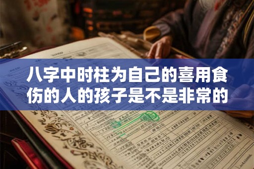 八字中时柱为自己的喜用食伤的人的孩子是不是非常的聪明的？