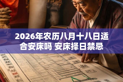 2026年农历八月十八日适合安床吗 安床择日禁忌