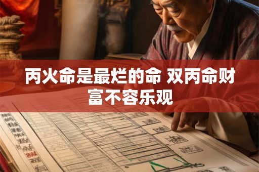 丙火命是最烂的命 双丙命财富不容乐观 丙火命是最烂的命 双丙命财富不容乐观