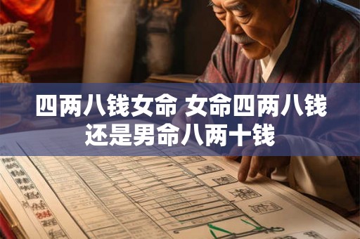 四两八钱女命 女命四两八钱还是男命八两十钱