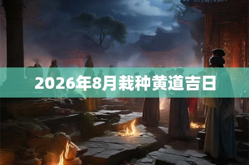 2026年8月栽种黄道吉日