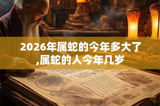 2026年属蛇的今年多大了,属蛇的人今年几岁