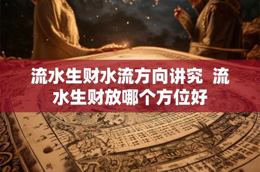 流水生财水流方向讲究  流水生财放哪个方位好