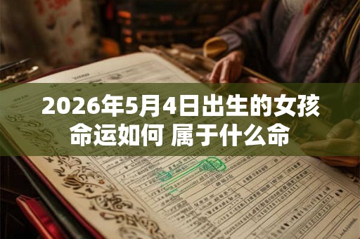 2026年5月4日出生的女孩命运如何 属于什么命 2026年5月4日出生的女孩命运如何 属于什么命