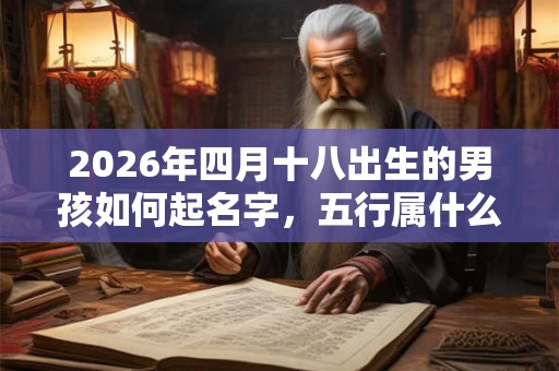 2026年四月十八出生的男孩如何起名字，五行属什么