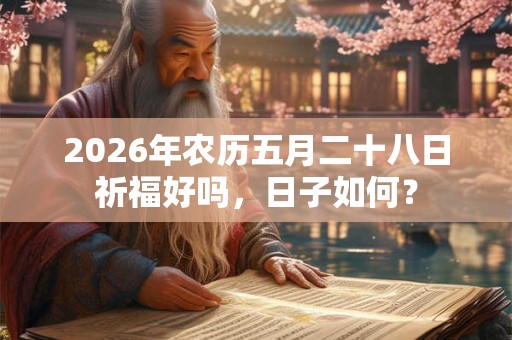 2026年农历五月二十八日祈福好吗，日子如何？