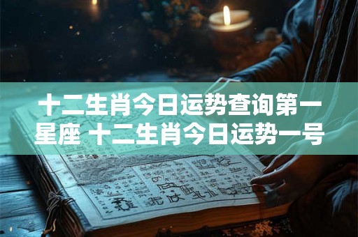 十二生肖今日运势查询第一星座 十二生肖今日运势一号星座是哪个