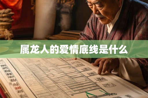 属龙人的爱情底线是什么