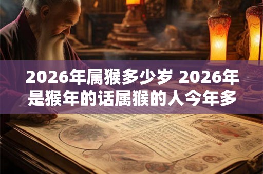2026年属猴多少岁 2026年是猴年的话属猴的人今年多少岁 2026年属猴多少岁 2026年是猴年的话属猴的人今年多少岁