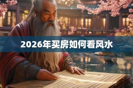 2026年买房如何看风水
