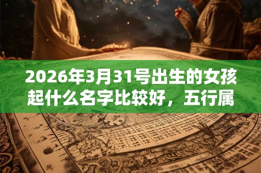 2026年3月31号出生的女孩起什么名字比较好,五行属什么 2026年3月31号出生的女孩起什么名字比较好,五行属什么
