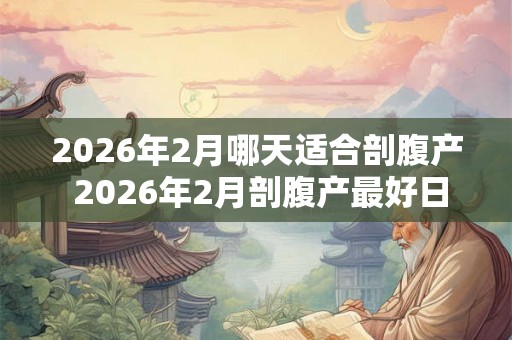 2026年2月哪天适合剖腹产 2026年2月剖腹产最好日子