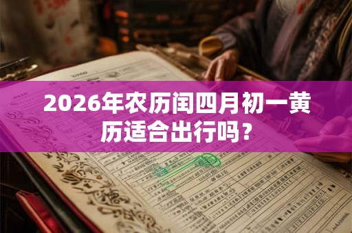 2026年农历闰四月初一黄历适合出行吗? 2026年农历闰四月初一黄历适合出行吗?