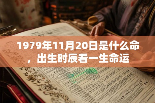 1979年11月20日是什么命，出生时辰看一生命运