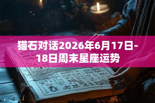猫石对话2026年6月17日-18日周末星座运势