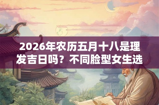 2026年农历五月十八是理发吉日吗？不同脸型女生选择发型