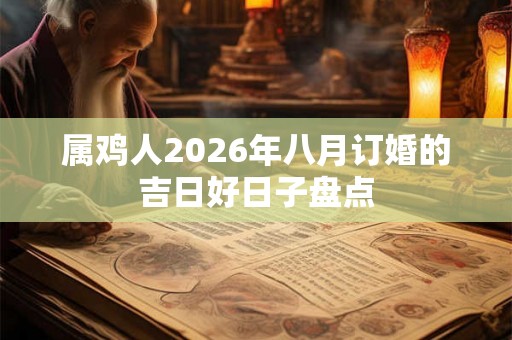 属鸡人2026年八月订婚的吉日好日子盘点