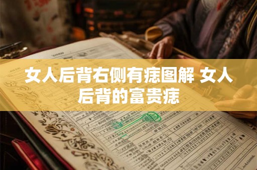 女人后背右侧有痣图解 女人后背的富贵痣