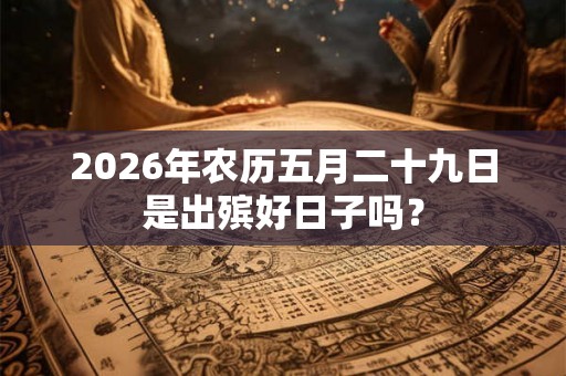 2026年农历五月二十九日是出殡好日子吗？
