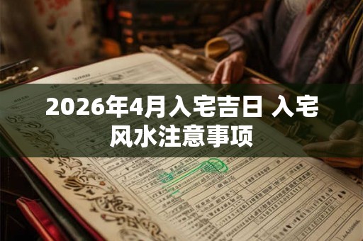 2026年4月入宅吉日 入宅风水注意事项 2026年4月入宅吉日 入宅风水注意事项