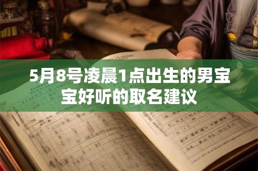 5月8号凌晨1点出生的男宝宝好听的取名建议