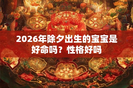 2026年除夕出生的宝宝是好命吗？性格好吗