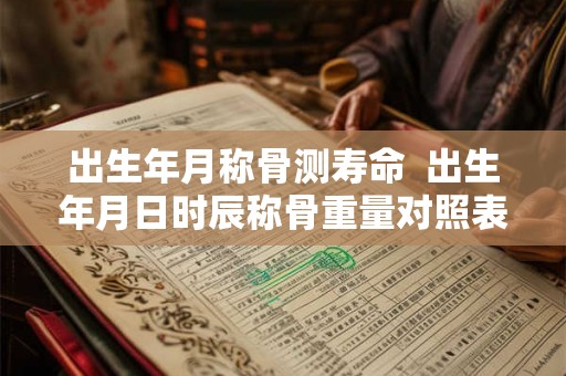 出生年月称骨测寿命  出生年月日时辰称骨重量对照表