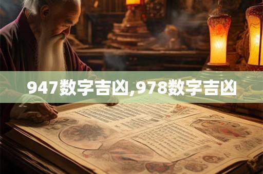 947数字吉凶,978数字吉凶 947数字吉凶,978数字吉凶