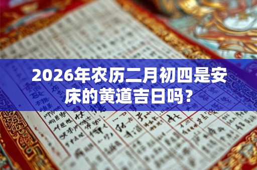 2026年农历二月初四是安床的黄道吉日吗？