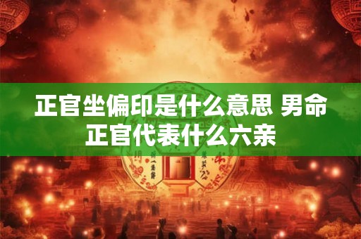 正官坐偏印是什么意思 男命正官代表什么六亲