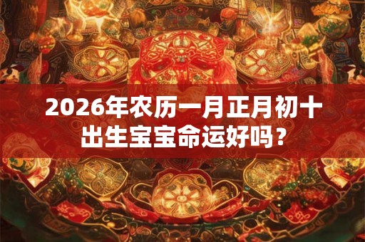 2026年农历一月正月初十出生宝宝命运好吗? 2026年农历一月正月初十出生宝宝命运好吗?