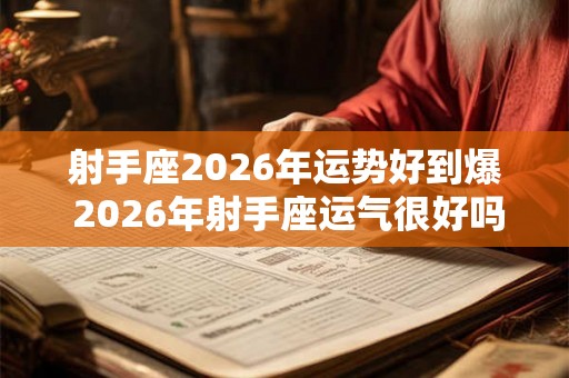 射手座2026年运势好到爆 2026年射手座运气很好吗
