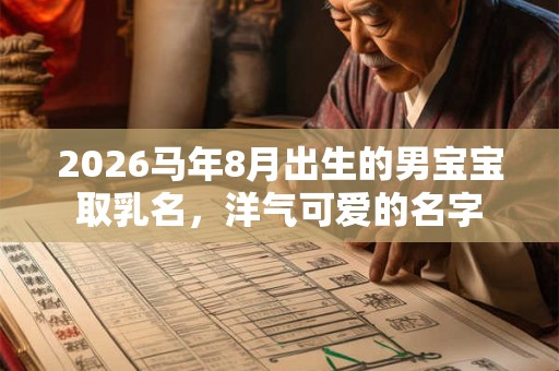 2026马年8月出生的男宝宝取乳名，洋气可爱的名字