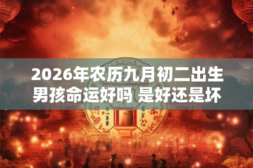 2026年农历九月初二出生男孩命运好吗 是好还是坏